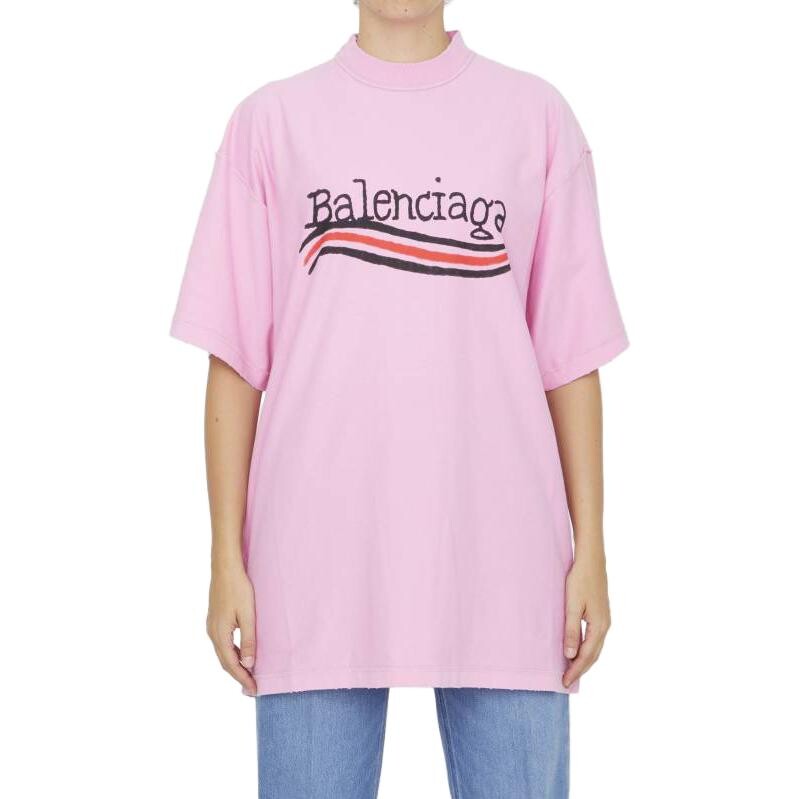 Футболка женская Balenciaga, розовый — фото 3
