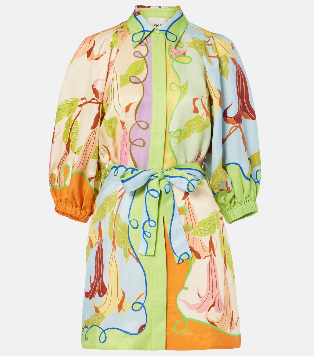 

Мини-платье с принтом Rafaela Alémais, разноцветный