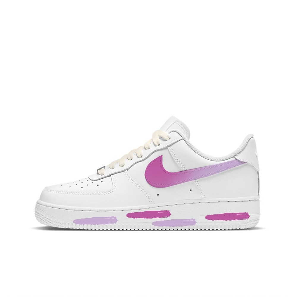 

Кроссовки Nike Air Force 1 Skateboarding Shoes Women's Low-top Pink/Grey, серый/розовый
