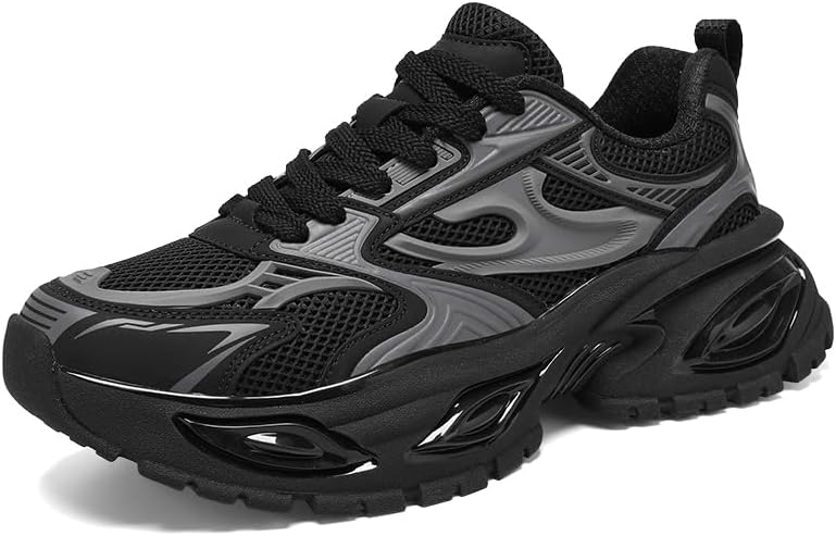 

Мужские серебристые модные кроссовки PILLUREN, папины туфли, для прогулок, повседневные, спортивные, массивная платформа