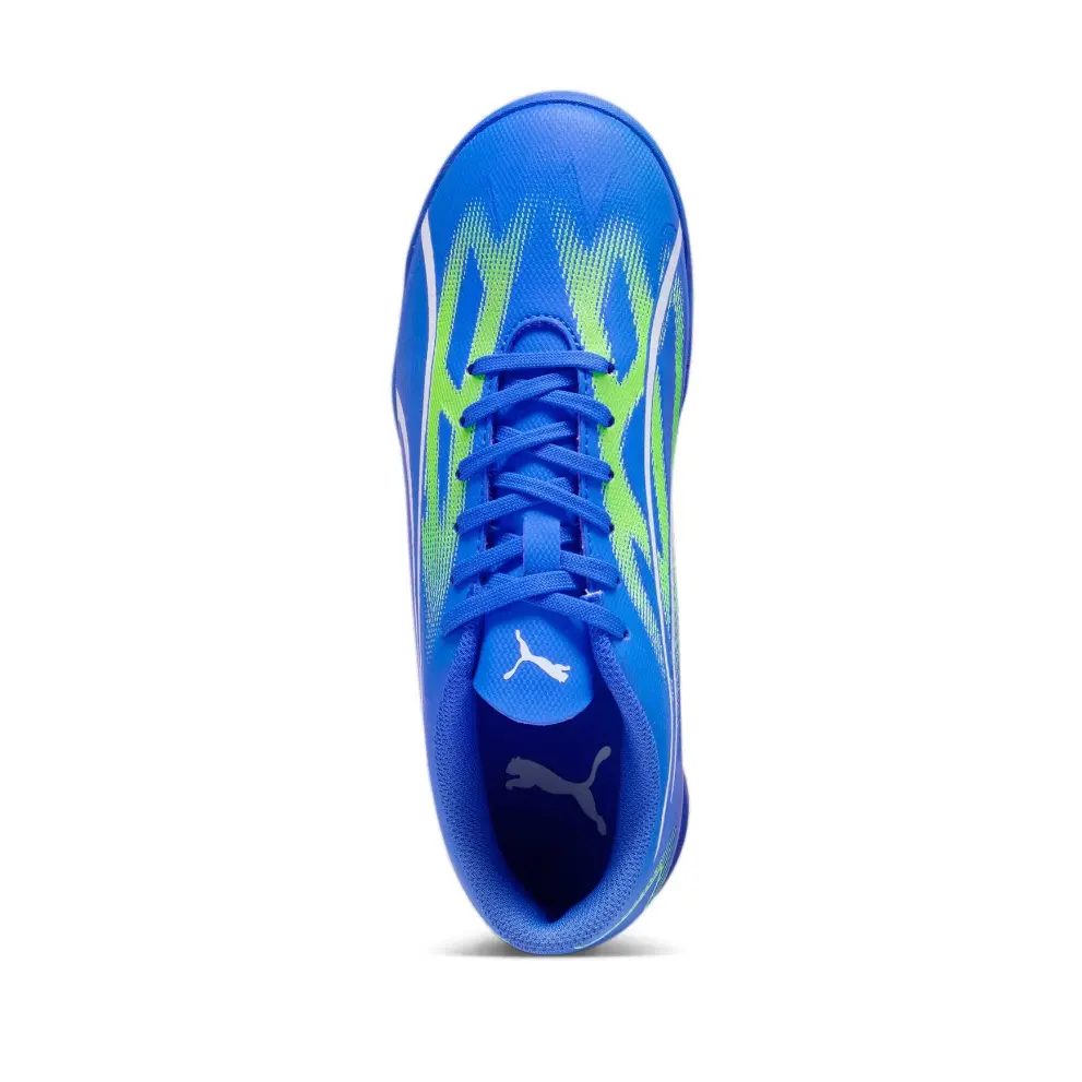 Футбольные бутсы Ultra Play Kids для начальной школы Puma, цвет Blue/Green White — фото 4