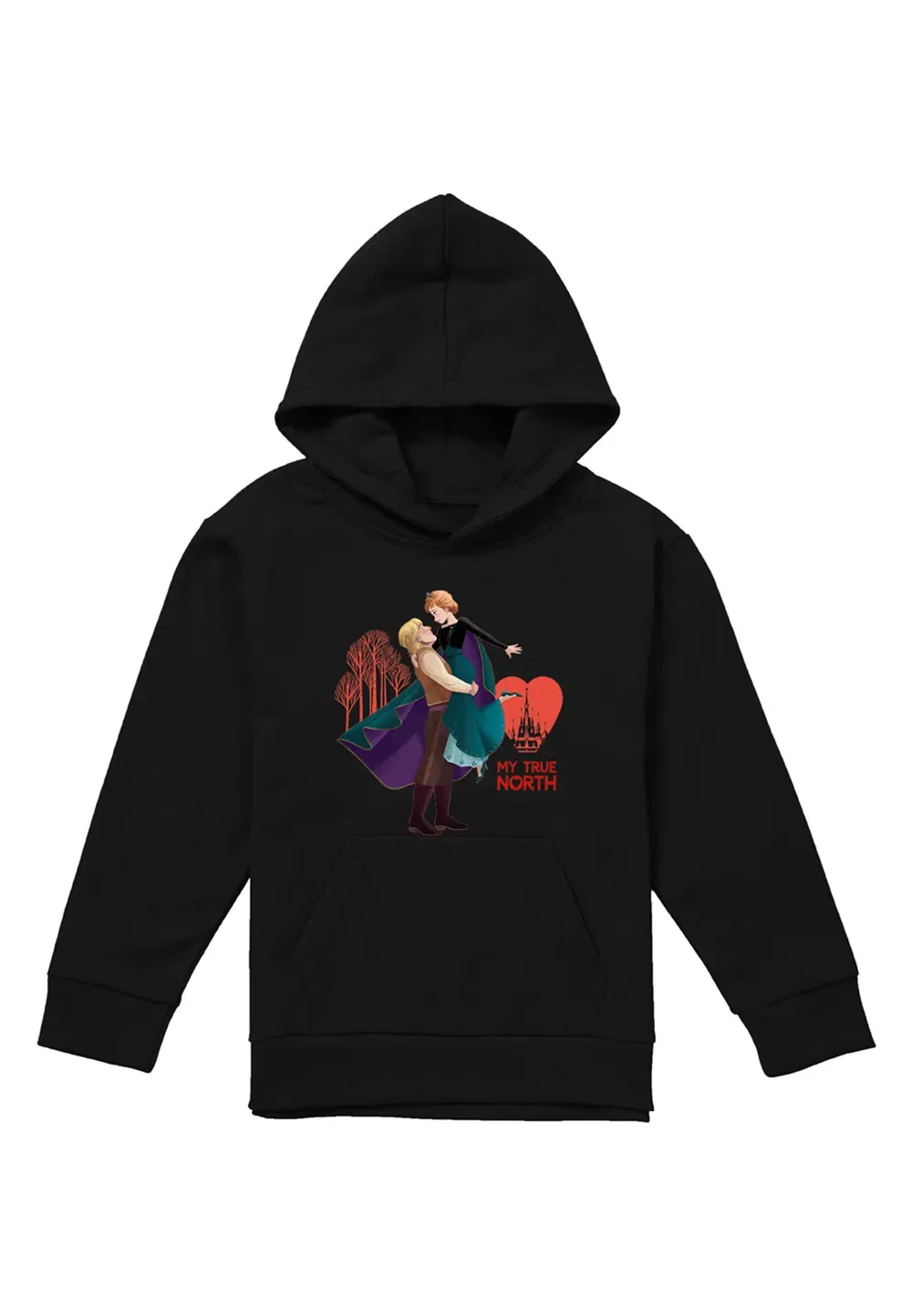 Детский худи Disney Frozen Kristoff и Anna, черный, черный