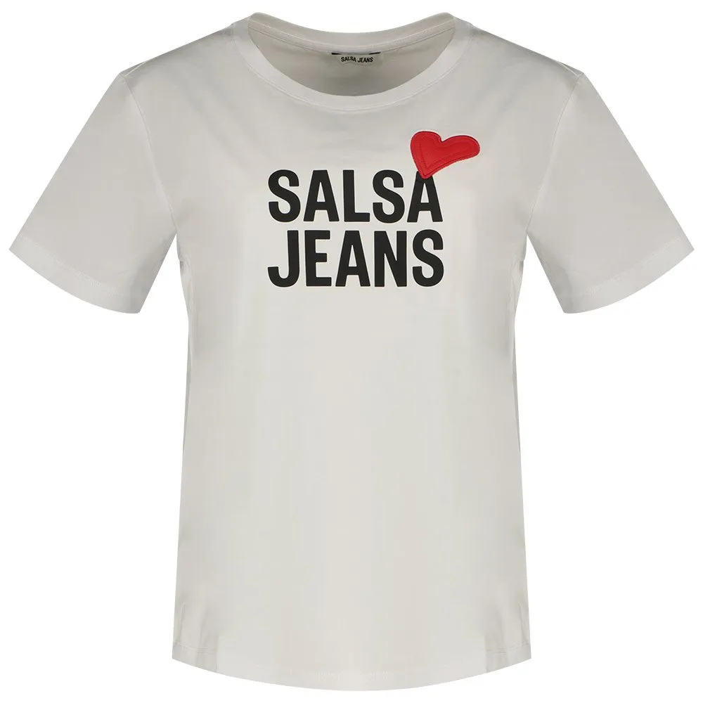 

Футболка Salsa Jeans Heart Branding, белый