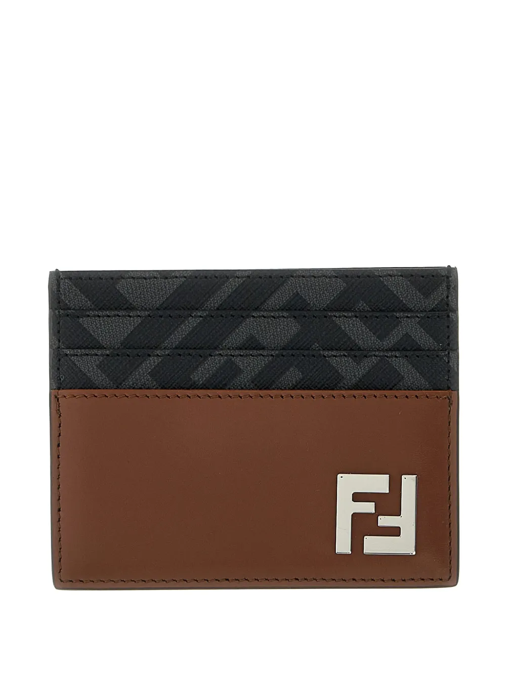 

Квадратный держатель для карт FF FENDI, коричневый