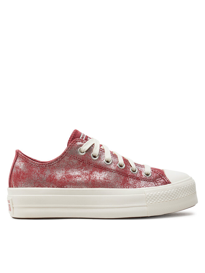 Кроссовки Chuck Taylor All Star Lift Platform Suede Shimmer A11634C Converse, розовый