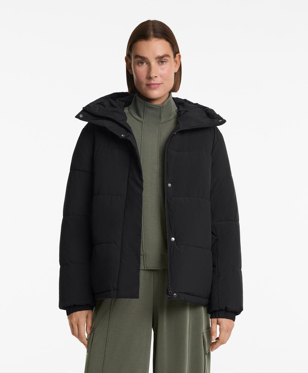 

Водоотталкивающая стеганая куртка Primaloft Oysho, черный