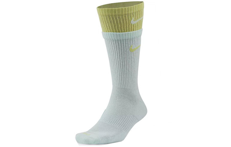 

Носки унисекс Nike до середины икры, цвет 1 double pack (green and white)