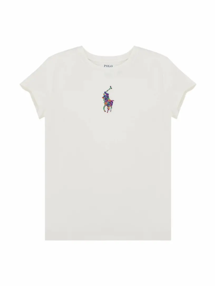 

Хлопковая футболка с логотипом Ralph Lauren, белый