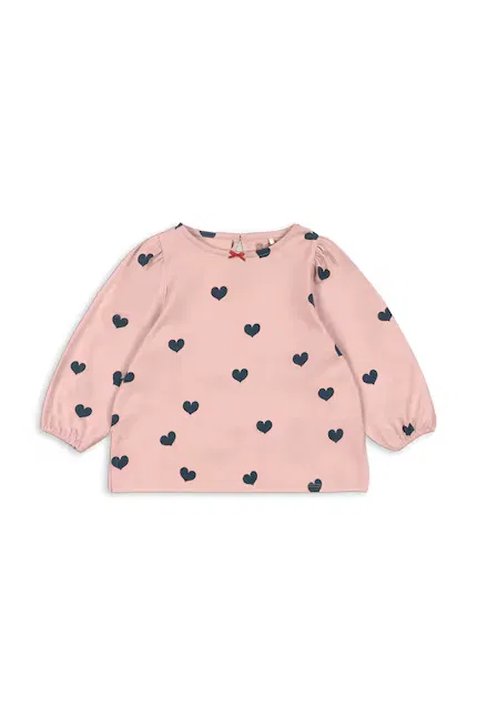 Блузка детская с разрезом DREY SLIT BLOUSE GOTS Konges Sløjd, розовый