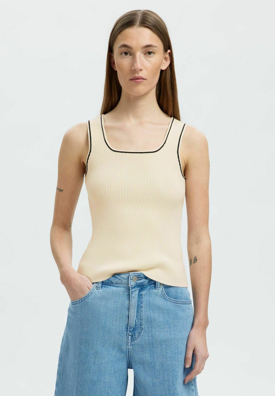 

Топ Selected Femme SLFKAMMA, Snow White/White