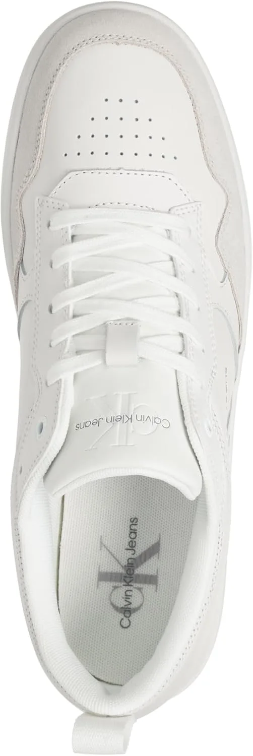 Мужские кожаные кроссовки Calvin Klein Jeans Cupsole Low, белый — фото 3