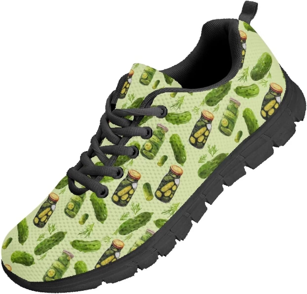 

Мужские кроссовки Funnydude Funny Print для прогулок, осенние, дышащие, с сеткой, легкие и удобные, Pickle