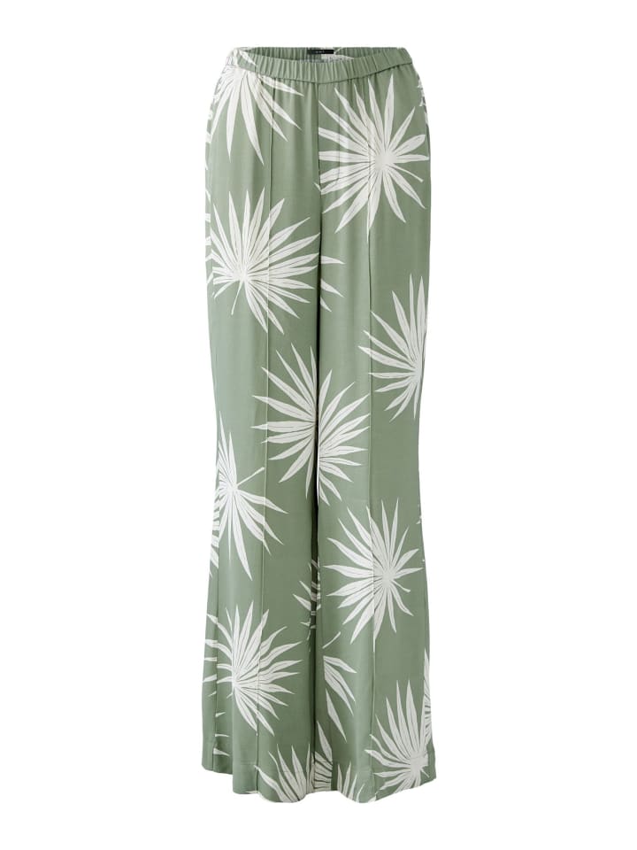 

Тканевые брюки Oui, цвет green white