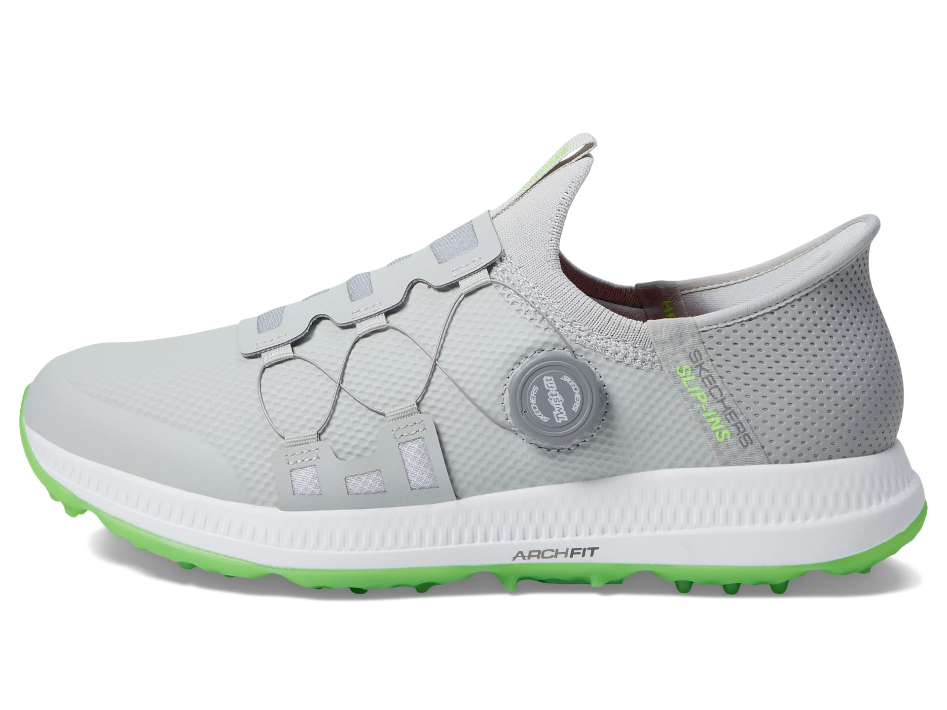 Кроссовки Skechers GO GOLF Go Golf Elite 5 Hands Free Slip-Ins, Gray/Lime — фото 4