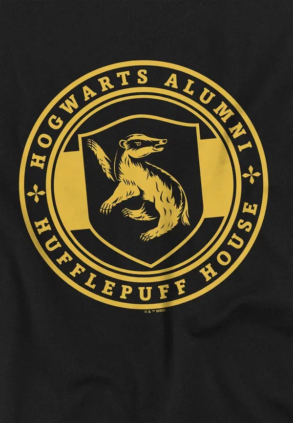 Футболка Harry Potter Hufflepuff House Badge Print T-Shirt Cotton Soul, черный — фото 3