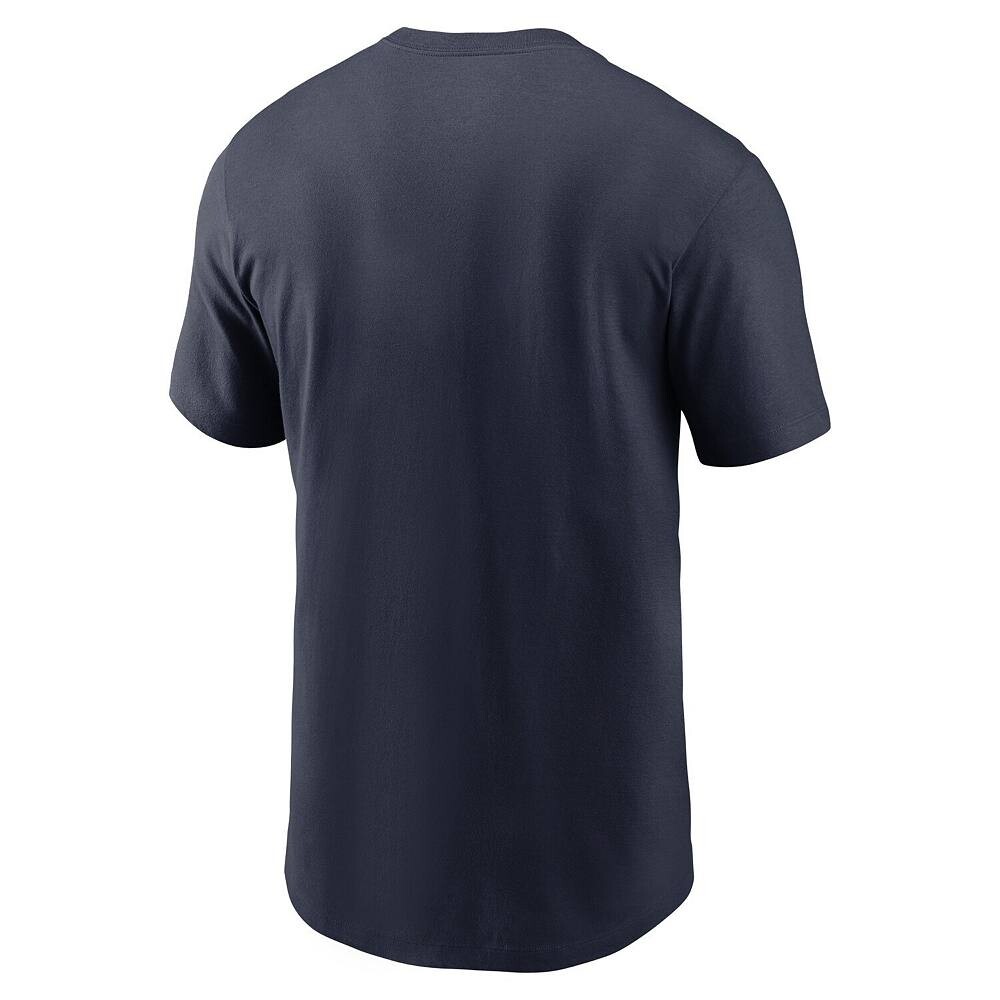 Мужская темно-синяя футболка Nike Chicago Bears Primetime Wordmark Essential, цвет Brs Navy — фото 4