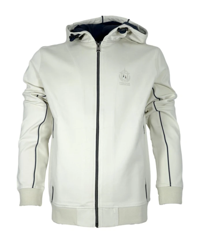 

Толстовка с изображением трехцветных стрел, белая, хлопковая. Aeronautica Militare, белый