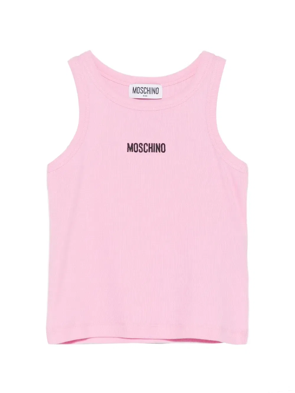 Топ с логотипом Moschino Kids, розовый