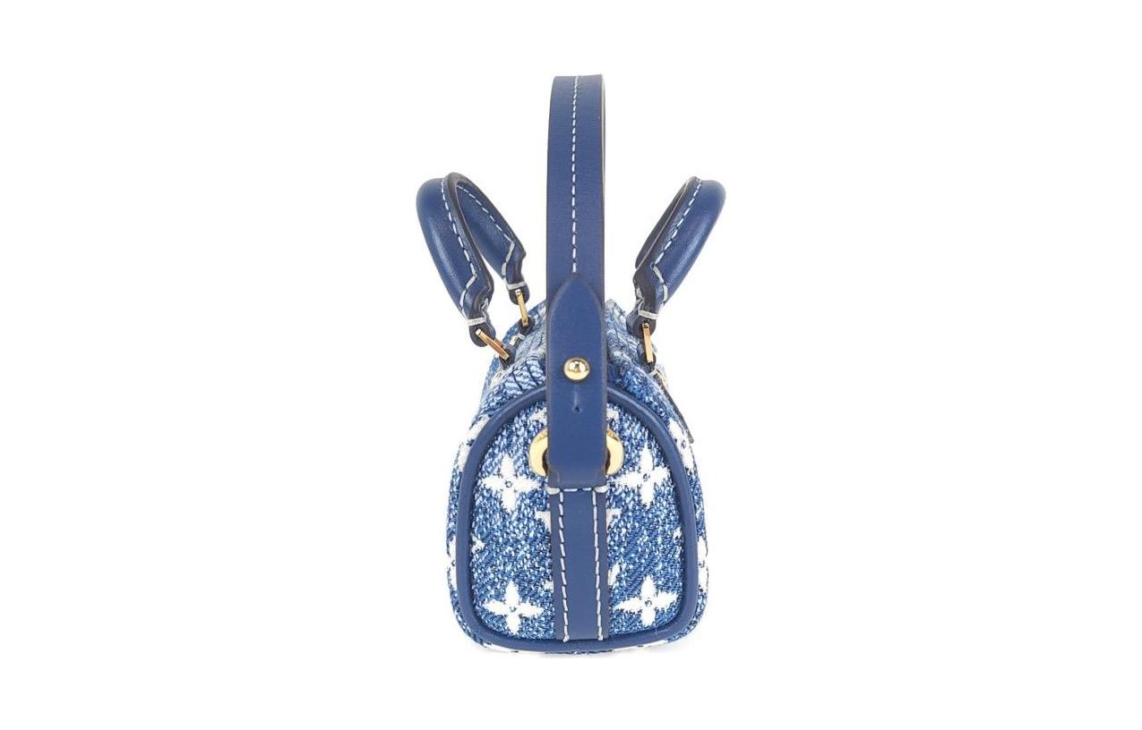 LOUIS VUITTON Скоростной джинсовый мешочек для ключей — фото 3
