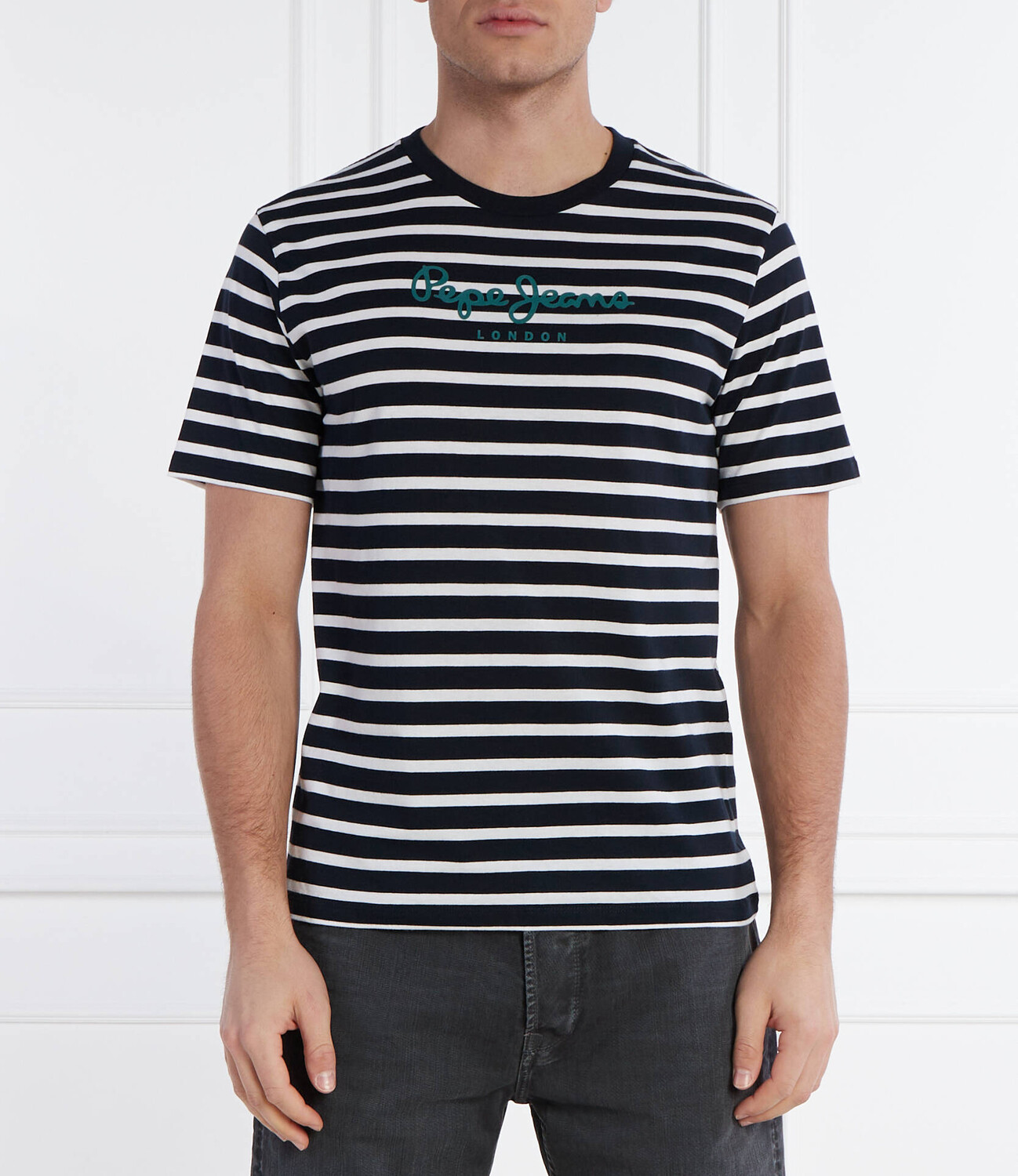 

Футболка Pepe Jeans London EGGO Regular Fit, темно-синий