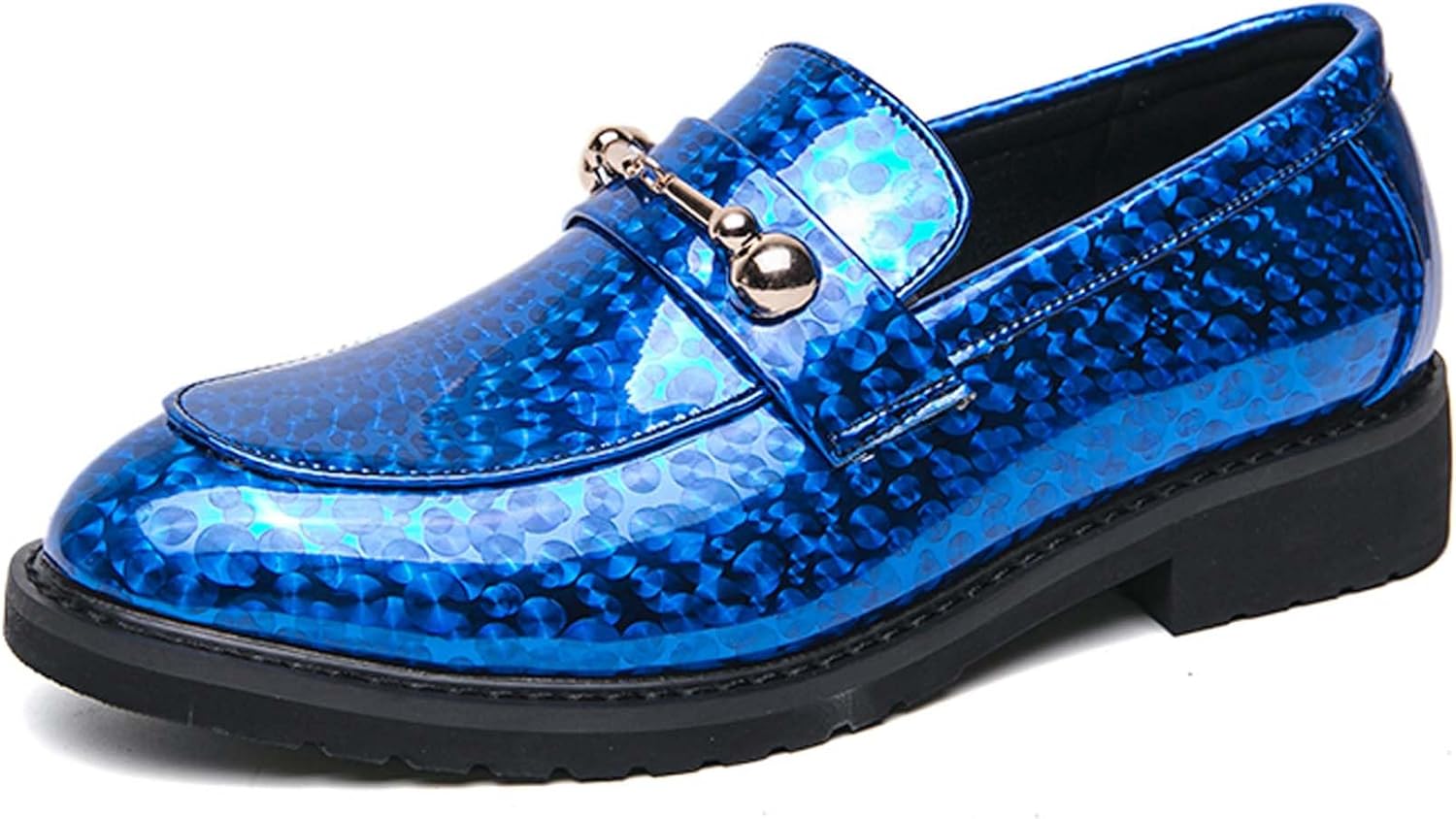 

Мужские лоферы с модным заостренным носком, и повседневные деловые туфли, для дома и улицы, для униформы, вечеринок, свадеб, смокинга, оксфорды из кожи Generic, синий