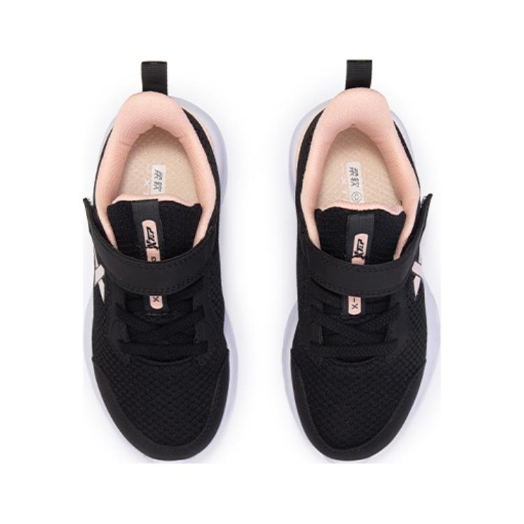 Антискользящие износостойкие низкие детские беговые кроссовки Black Romantic Pink для детей 3-7 лет XTEP, Black/Romantic Pink — фото 4