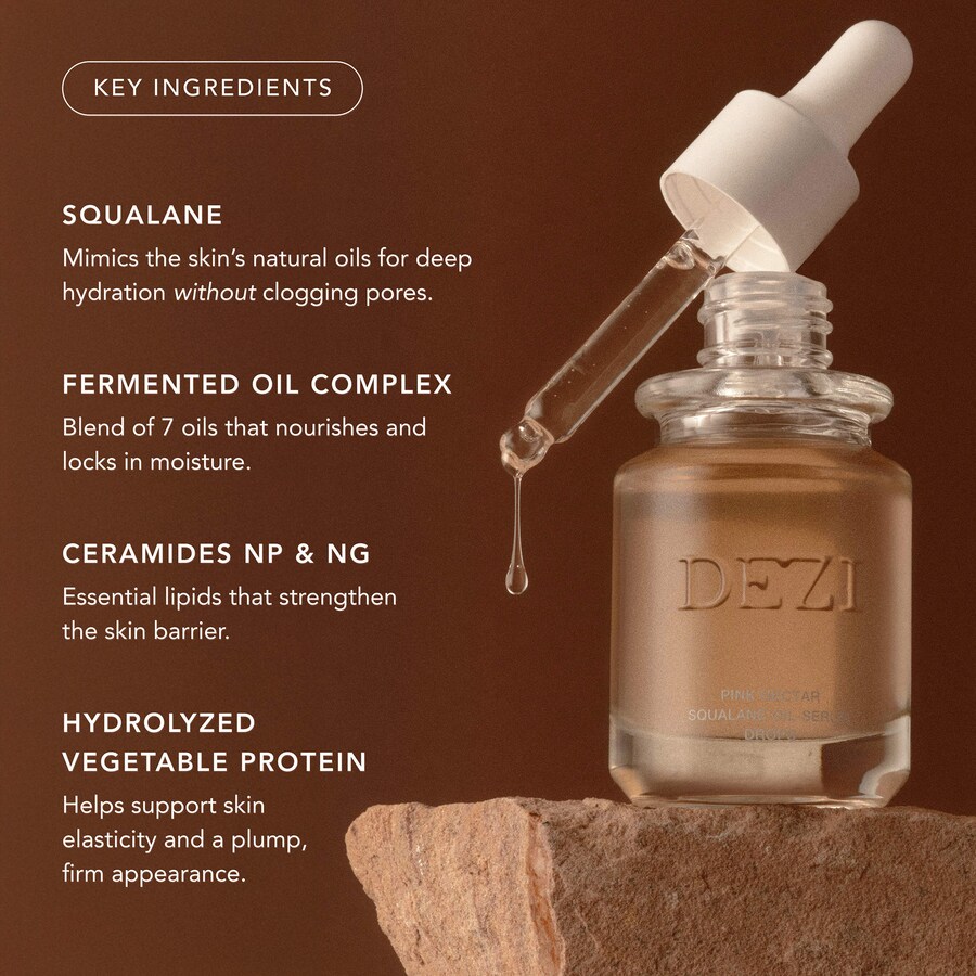 Сыворотка Dezi Skin — Увлажняющие капли с маслом сквалана Pink Nectar, 50 мл — фото 2