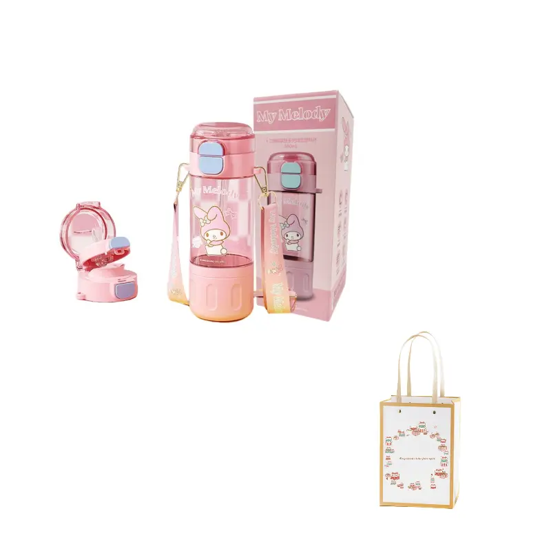 

Соломинка пластиковый стакан 580 мл Sanrio, розовый