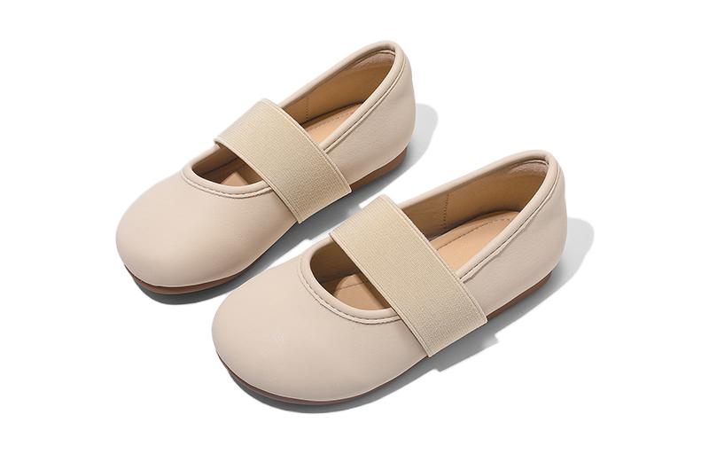 

ABC DOUKIDS Долговечные дышащие низкие детские кожаные туфли ABCdoukids, Apricot