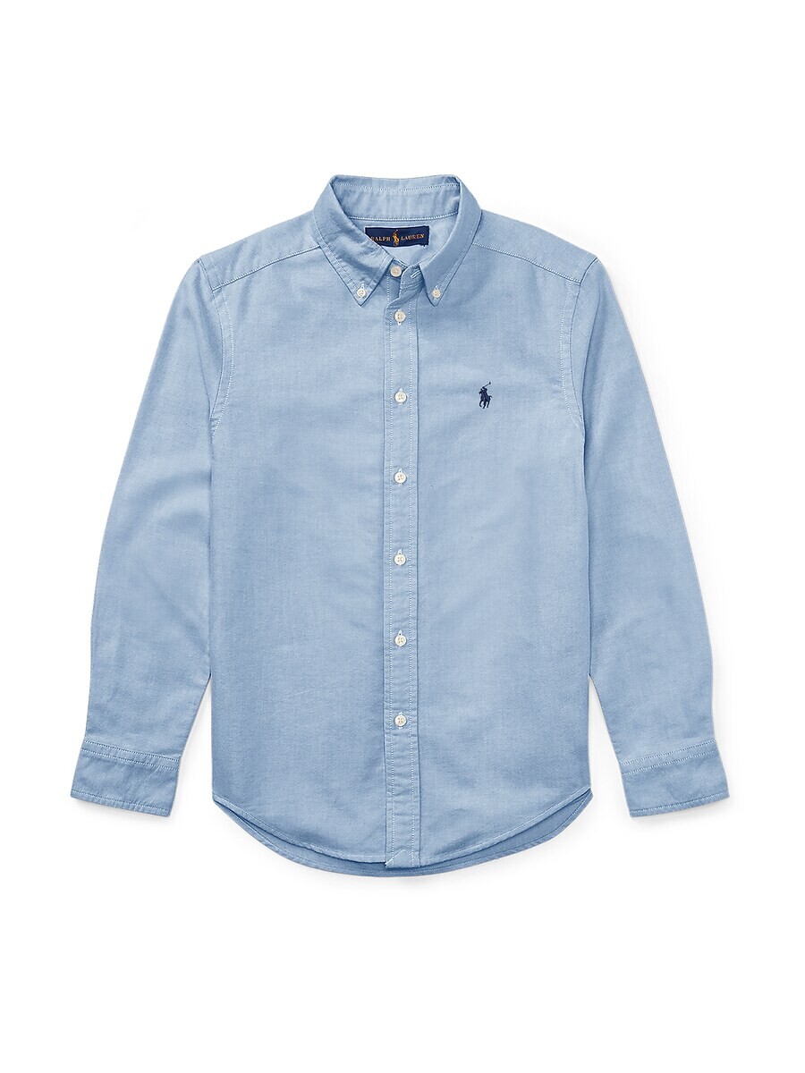 

Рубашка на пуговицах Polo Ralph Lauren Slim fit Button Up Shirt, светло-синий