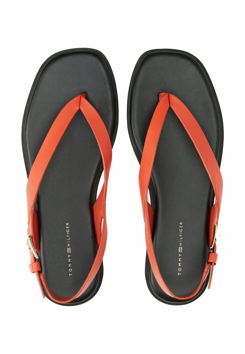 Сандалии с Т-образной застежкой BLOCK THONG FLAT Tommy Hilfiger, оранжевый — фото 4
