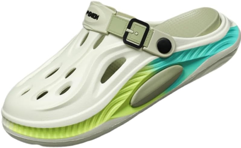 

Летние дышащие мужские сандалии, легкие и стильные спортивные шлепанцы, подходят для любого сезона для использования дома и на улице Clolinde, зеленый