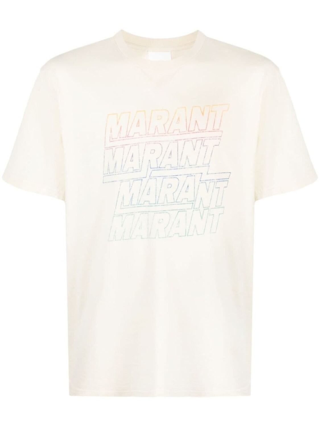 

Marant футболка Hugo из органического хлопка, нейтральный цвет