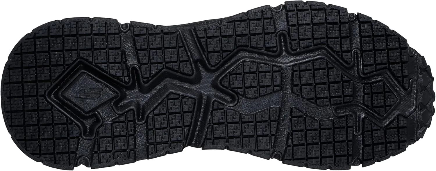 Мужские военные и тактические ботинки Skechers D'lux Jouney Sr Redron на шнуровке с эластичными шнурками, черный — фото 4