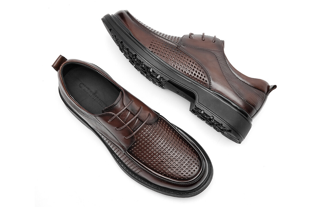 Туфли CВ°BANNER Dress Shoes Men Low-Top Brown — фото 4