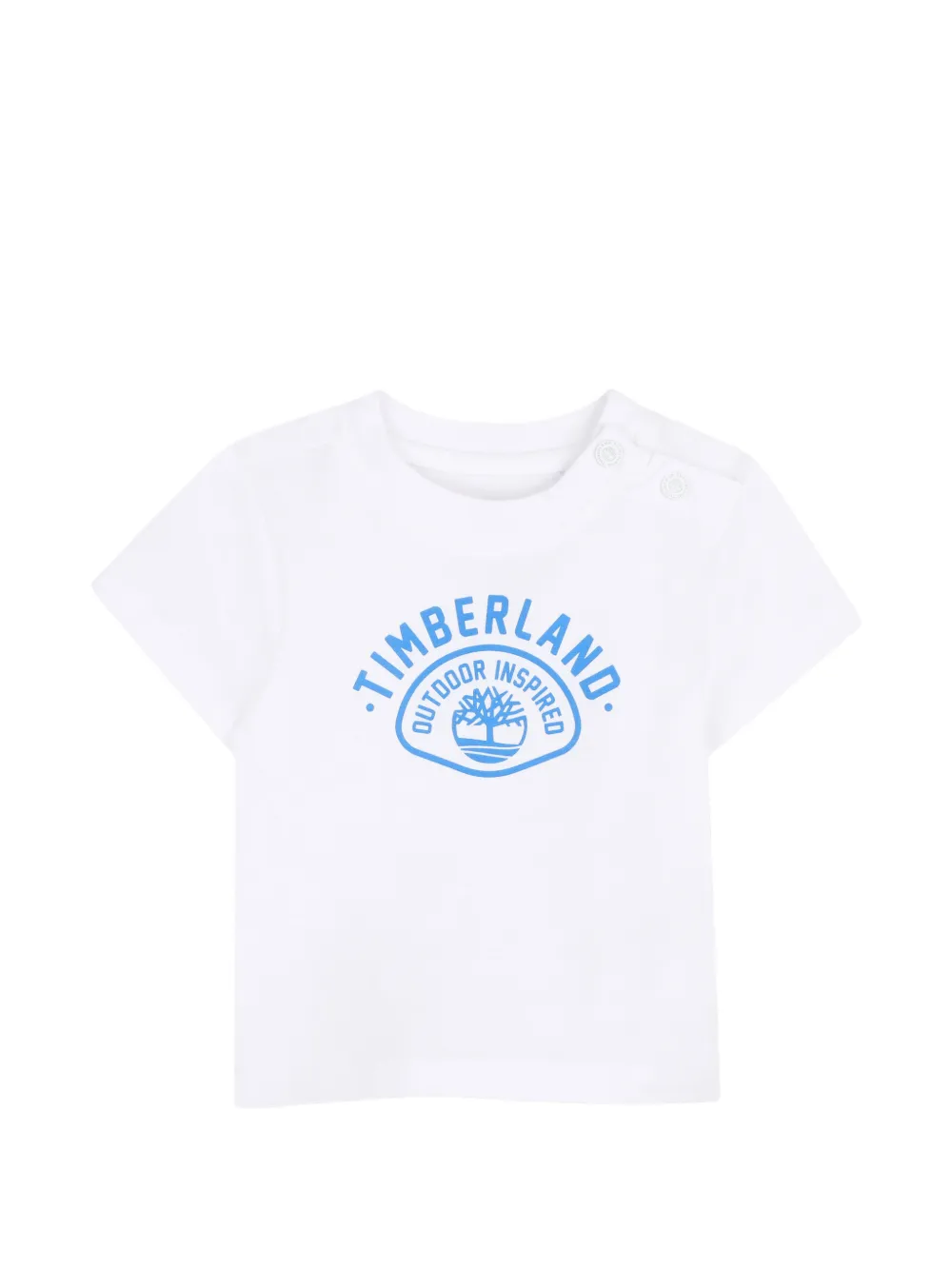 Комплект из двух шортов с принтом-логотипом Timberland Kids, белый — фото 3