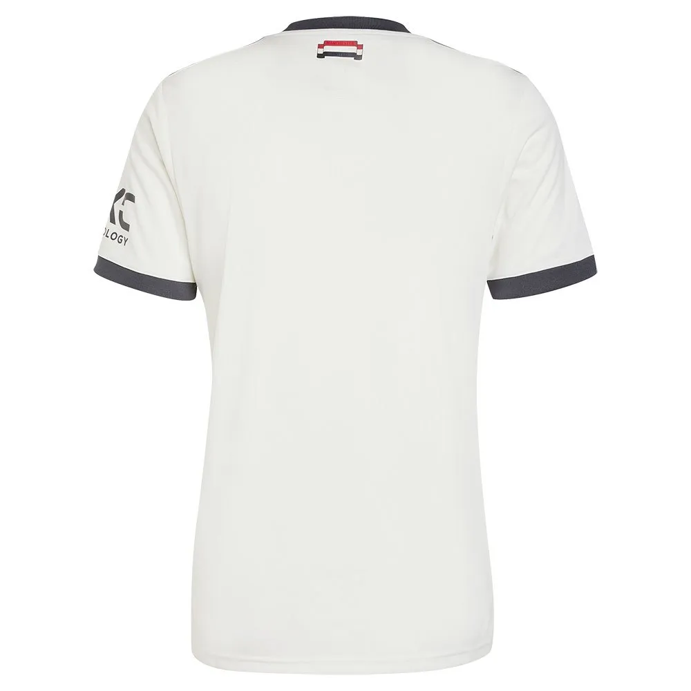 Футболка с коротким рукавом adidas Manchester United 24/25 3 Stripes, белый — фото 4