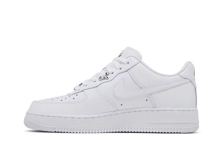 Кроссовки Nike Air Force 1 '07 Premium 'Molten Metal Swoosh Pack - Chrome', белый — фото 4