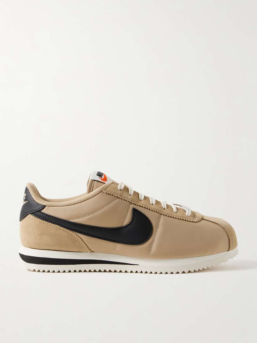 Кроссовки Cortez с отделкой из кожи и замши Nike, бежевый