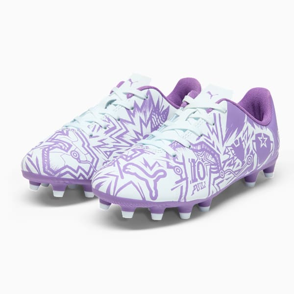 Детские футбольные бутсы для игры на твердом/искусственном грунте Puma X Christian Pulisic Tacto Ii, синий — фото 4