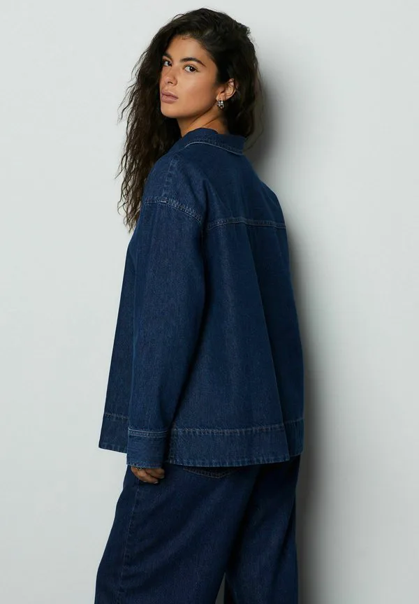 Блузка с длинными рукавами, приталенного кроя Next, Denim Dark Blue