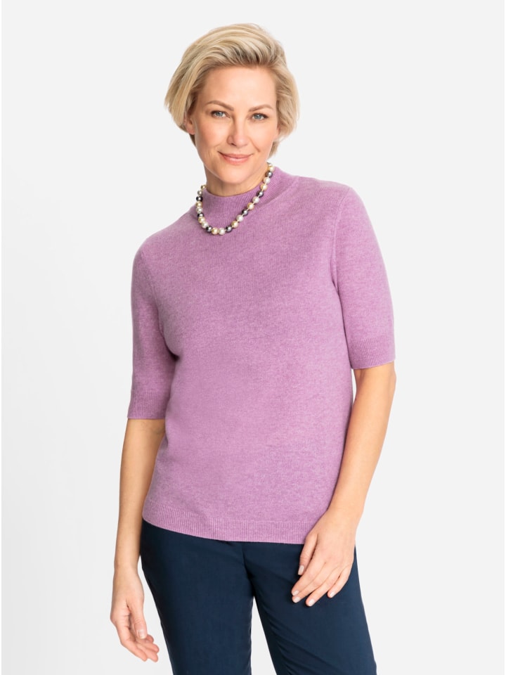 

Свитер с воротником-стойкой в сиреневом меланжевом цвете WITT WEIDEN