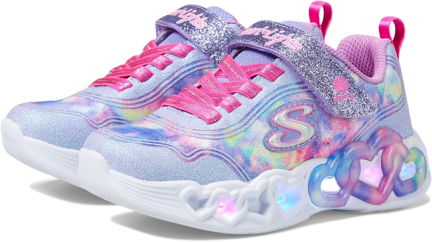 

Кроссовки Infinite Heart Lights 303753L SKECHERS KIDS, цвет Lavender/Multi