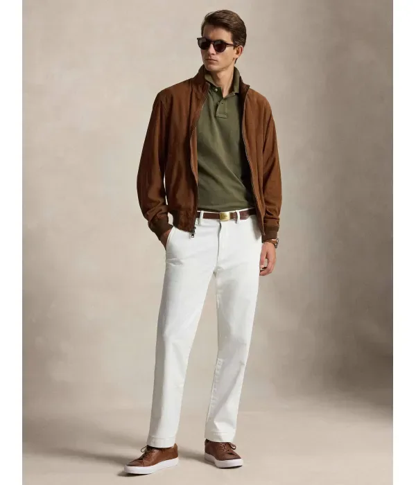 Брюки чинос Бедфорд straight fit Polo Ralph Lauren, белый — фото 2