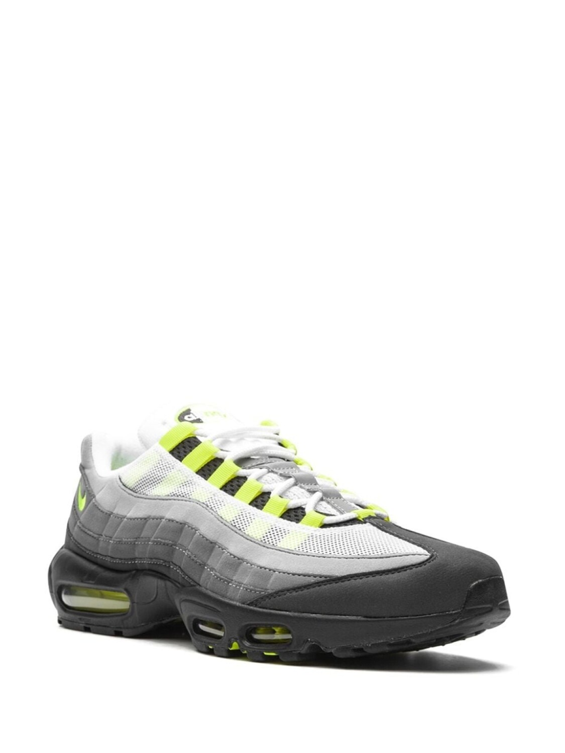 Кроссовки Nike Air Max 95, серый/желтый/белый — фото 2