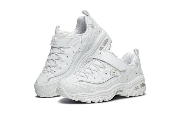 Кроссовки d'lites 1.0 'white silver' Skechers, белый — фото 3