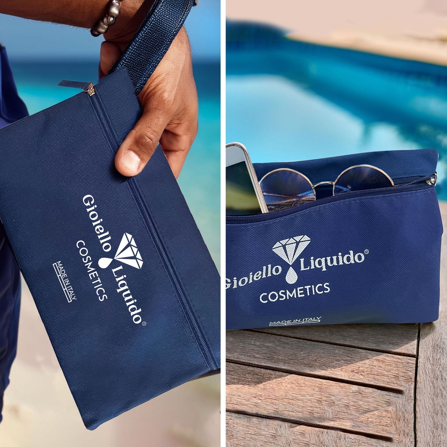 Набор Gioiello Liquido — Travel kit: face day cream + clutch bag , количество 1 шт — фото 4