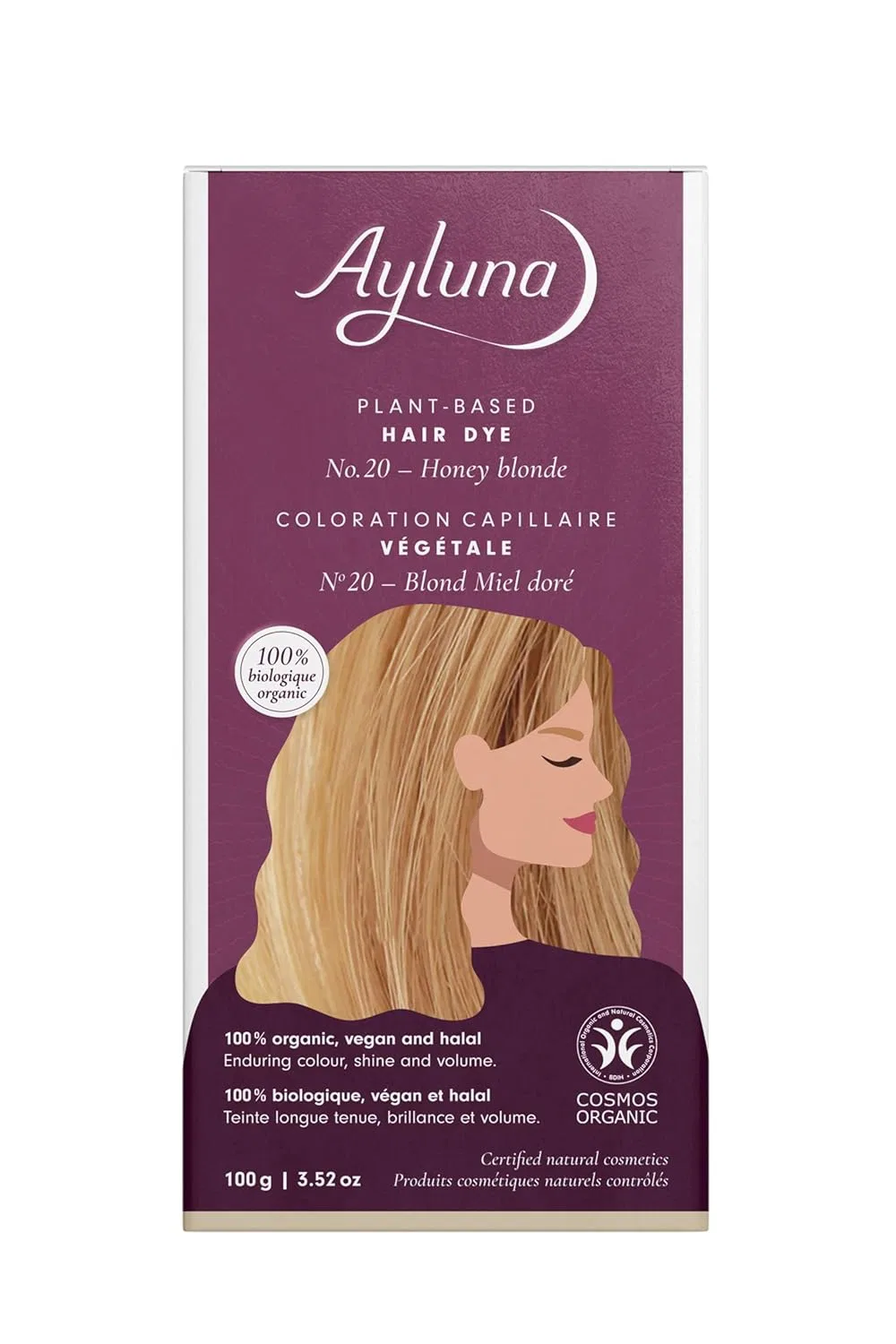 Растительная краска для волос Ayluna 20 «Медовый блонд» Ayluna — фото 2