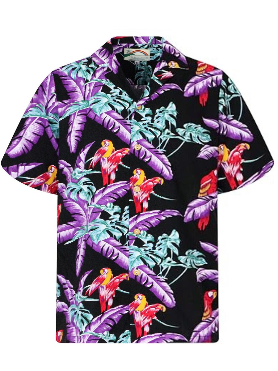 

Рубашка на пуговицах классического кроя Paradise Found Tom Selleck Jungle Bird, черный