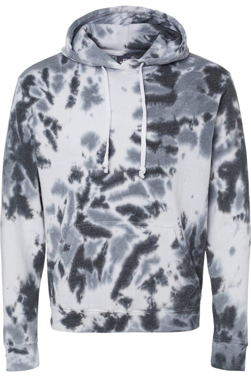 

Толстовка с капюшоном из флиса с принтом тай-дай J. America, цвет black tie dye